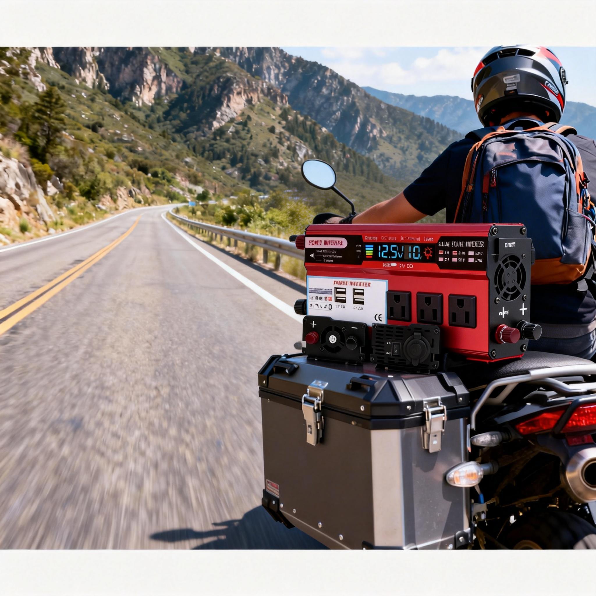 5000W Car Power Converter with Cooling Fan DC 12V to 110V AC Inverter for Daily Commute SUV Van Camping Accessories