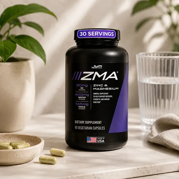 Zinc & Magnesium Supplement, Vitamin B6 & BioPerine - 90 Veg Caps