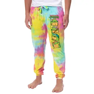 Teenage Mutant Ninja Turtles TMNT Men's Tie-Dye Sleep Jogger Pajama Pants For Adults