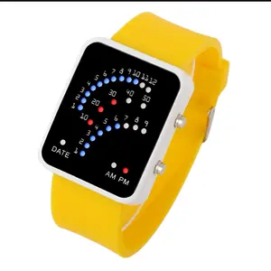 Unisex LED Dashboard Wrist Watch with Illuminated Display