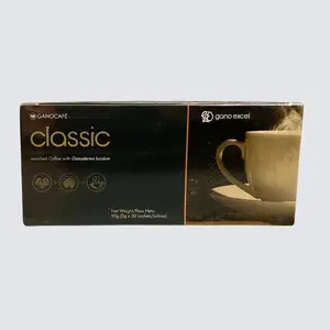 Gano Excel Classic Coffee with Ganoderma Lucidum mushroom of Asia Coffee 30 Sachets