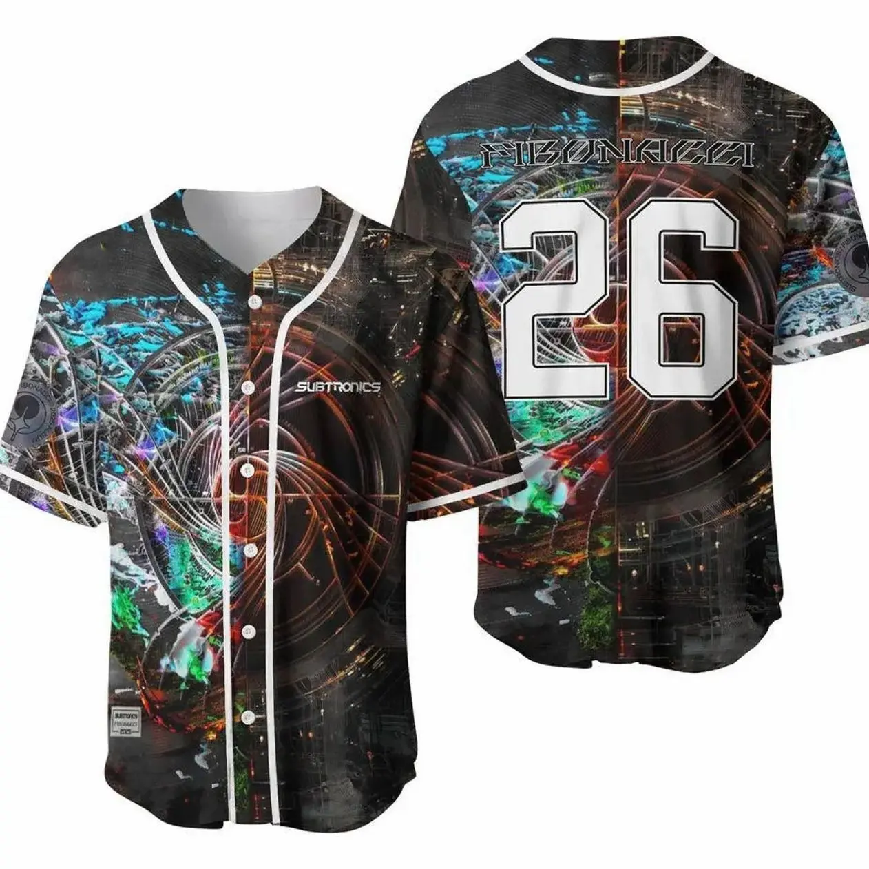 Subtronics Fibonacci Tour 2026 Baseball Jersey BZP