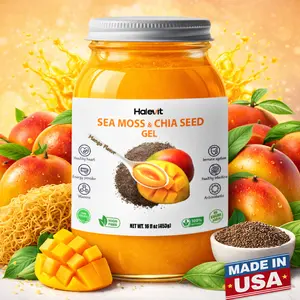 Halevit Mango Sea Moss - Organic, Nutrient-Dense Superfood for Immunity, Digestion & Thyroid Support - Vegan, Made in USA, 16 oz Jar - Gut Healthy Booster