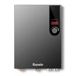 Electric Tankless Water Heater, 18kW 240V on Demand Instant Endless Water Heater with LED Temperature Display for Residential Whole House Shower, Space Saving