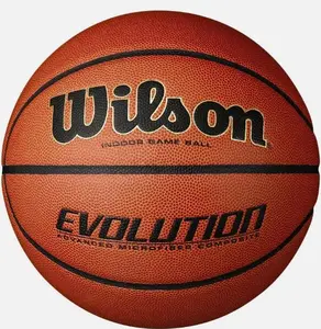 Wilson Evolution Basketball | Official Indoor Game Ball  Black | Easy Pro Grip & Control, Size 7 - 29.5"