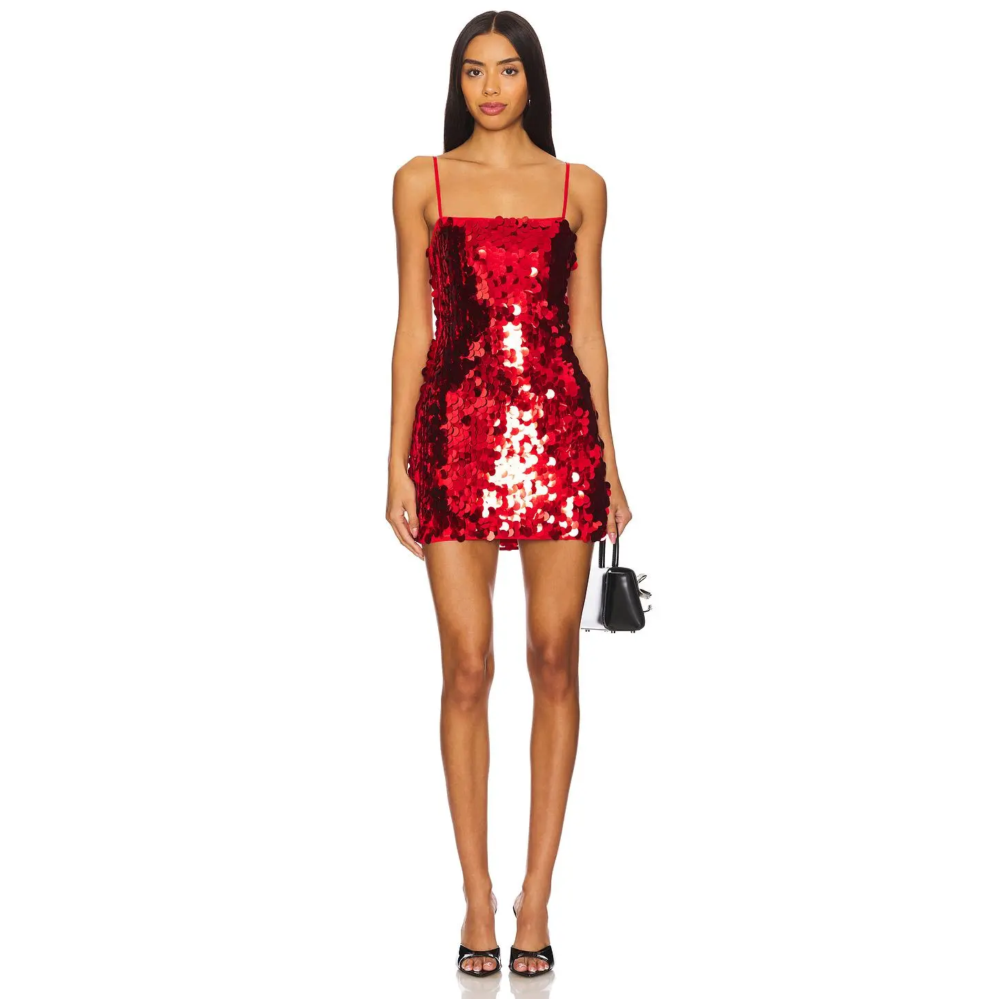 MORE TO COME Yarina Mini Dress in Red MORE TO COME Yarina Mini Dress in Red
