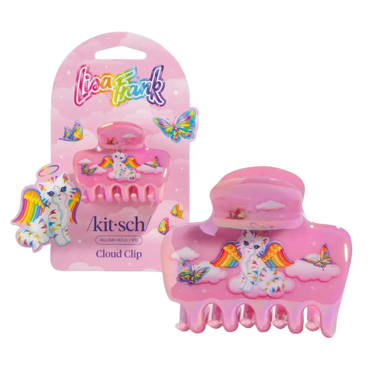 Lisa Frank x Kitsch Cloud Clip in Angel Kitty™