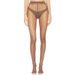 Stems Avery Sheer 10 Tights in Brown