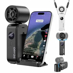 Mini Portable Handheld Turbofan: Neck-Waist-Wearable Clip-On Cooling Fan  20000RPM199 Adjustable Levels, 5000mAh Long Battery Life, Lightweight & Rugged for Cycling, Hiking & Outdoor Sports Adventures