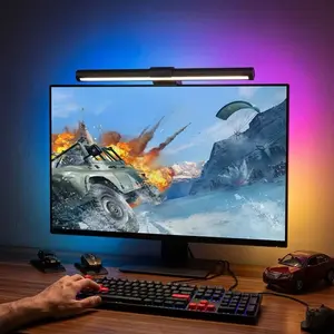 LED RGB Monitor Light Strip, 40cm Computer Backlight with 3 Color Temperatures, Ideal Gift for Gaming Setups (Home Improvement LED Strip Lights)