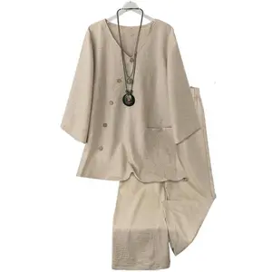 Plus Size Women’s Solid Color Open-Front Long-Sleeve Outerwear and Wide-Leg Pants, Casual Long-Sleeve Outerwear and Everyday Long Pants, Four-Season Women’s Two-Piece Set, Clothing Set GARMENTARY