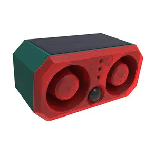 Solar Powered Alarm Strobe Light, 1 Count Outdoor Alarm with Dual Speaker & Move Sensor Detector, Security Alarm for Home, Villa, Farm, Yard, Siren Alarm