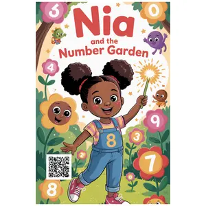 🌼 Nia and the Number Garden - Augmented Reality Poster (13" x 10")