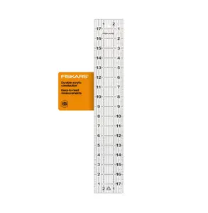 Sewing Ruler, 3" x 18" Acrylic Ruler with Gridlines, Sewing and Quilting Supplies, Arts and Craft Supplies, Clear