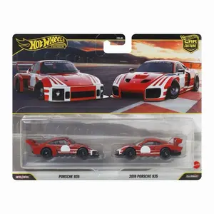 Hot Wheels Premium Car Culture 2-Pack - Porsche 935 & 2018 Porsche 935 Diecast Collectible Diecast Metal Model Diecast