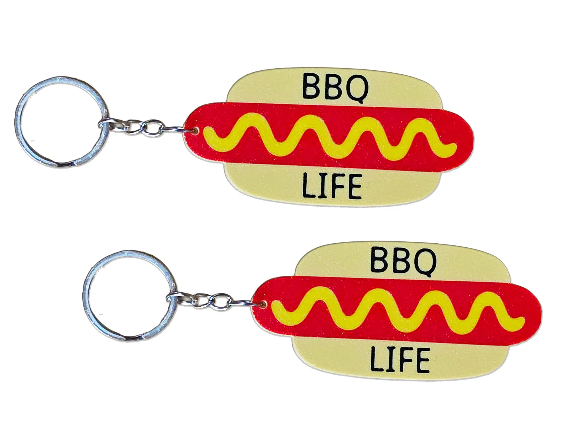 Hot Dog Keychain, Cook Charm, Kitchen Accessory, Culinary Style, Foodie Gear, Cooking Theme BBQ