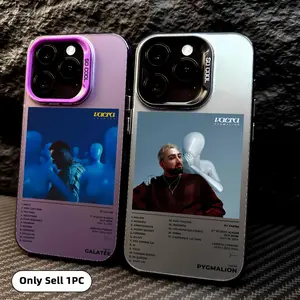 Rapper V-Vacra Phone Case Shockproof Matte Laser Aurora Phone Case for iPhone 17 16 15 14 13 12 Pro Max Air | Smooth Matte Texture | Durable Scratch Resistant Anti-Drop Anti-Fingerprint Cover