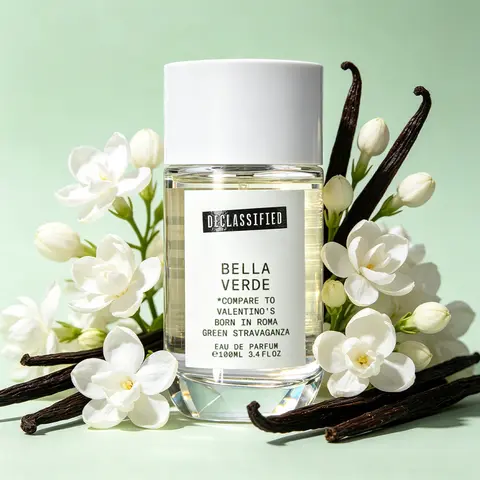 Declassified Bella verde | Limitless Application | Souchong tea lapsang, Jasmine & Vanilla | Moodboodsting & Bold Luxurious Fragrance | 100ml Women Eau de Parfum