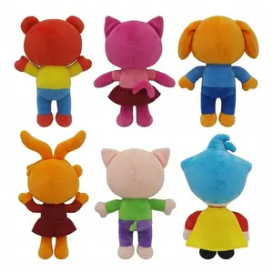 6PCS！Plush Dolls 6PCS Magician Clown Design Children's Gift Toy for Play Decoration or Collectible Item