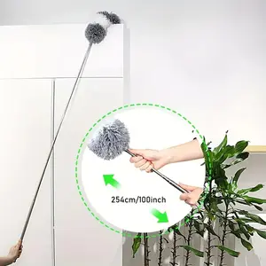 100” Extendable Microfiber Duster 🧹 Clean High Places Easily! Reusable Microfiber Duster with 100" Telescopic Pole ✨