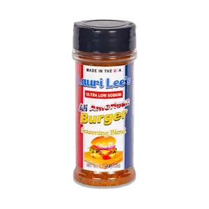Lauri Lee's Ultra Low Sodium All American Burger Seasoning Blend - 2.7 oz. Bottle - Made in USA - Great Flavor for Grilled Burgers & More