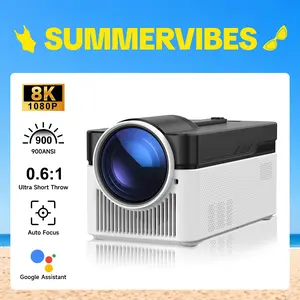 [US warehouse] Magcubic HY450 900ANSI Projector Ultra Short Throw 8K Decode Native 1080P Auto Offset Electronic Focus Dual WiFi6 BT5.4 Allwinner H716 Built-in Dual 5W HiFi Speakers 32G High Performance Home Cinema Summervibes