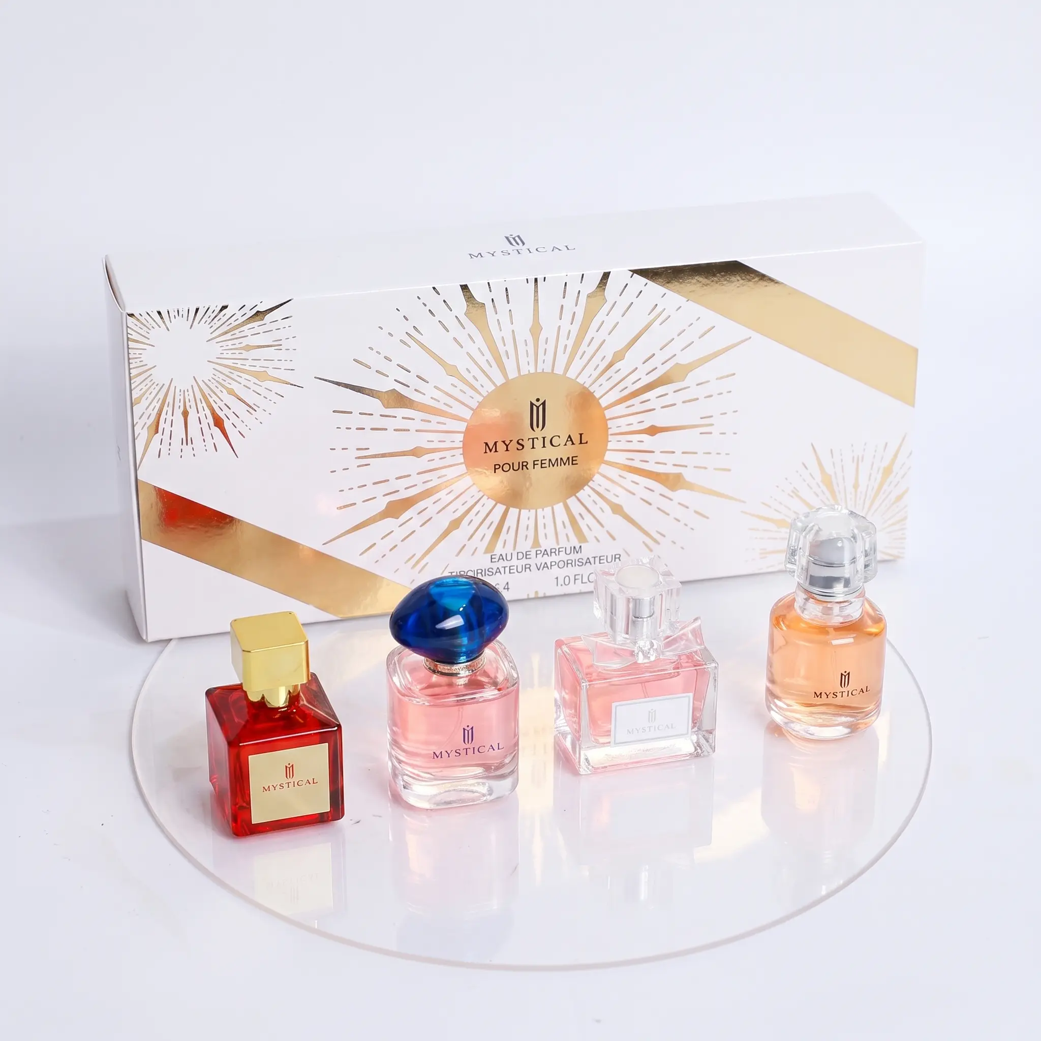Women's Perfume Set, 4 x 30ml Eau de Parfum, Floral Fruity & Musk Notes, Long-Lasting Fragrance, Portable Travel Perfume, Daily Wear, Gift Set for Women