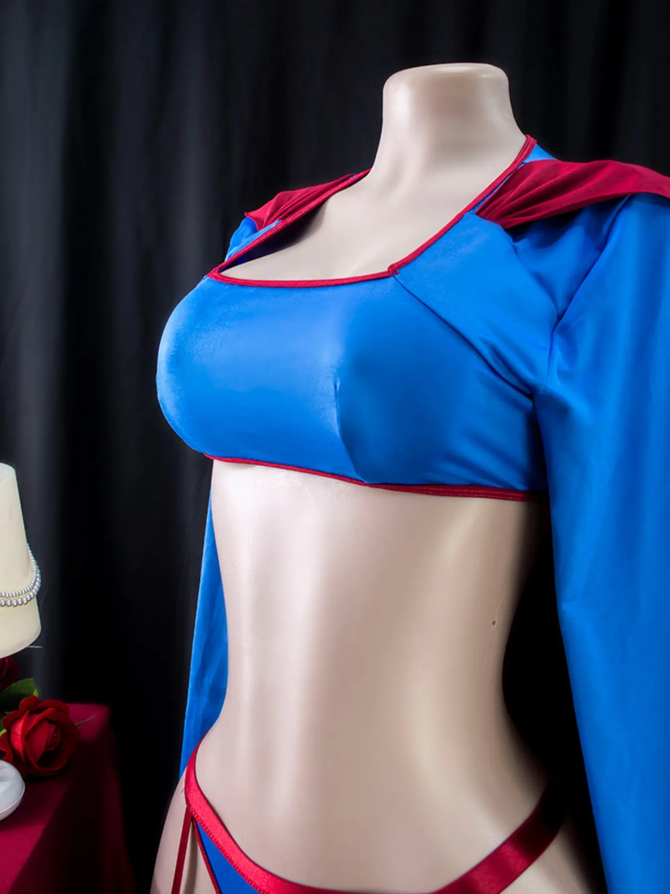 Women's Superman Cosplay Costume Set, Underwear, Long Sleeve Top Bralette, Thong Panties, Cape, Silky Stretchy, Comfortable, Perfect for Parties, Valentine's Day Gift - TikTok Shop Women's Superman Cosplay Costume Set, Underwear, Long Sleeve Top Bralette, Thong Panties, Cape, Silky Stretchy, Comfortable, Perfect for Parties, Valentine's Day Gift - TikTok Shop