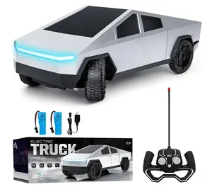 Remote Control Electric Truck – Rechargeable Collectible Model with LED Lights