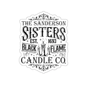 Hocus Pocus Sticker - Sanderson Sisters Black Flame Candle Co - Witchy Halloween Decor Vinyl - Decorative