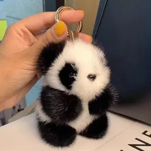 Cute Plush Panda Keychain Soft Adorable Accessory For Bags And Keys Ideal Gift For All Ages Sunglasses Party LED Glowing Pumpkin Skull Rings
