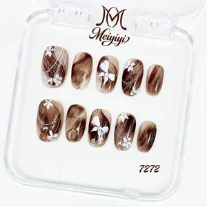 .DP.7272.Exquisite Hand-Painted Wearable Nail Art