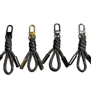 Knotted Keychain for Bag or Plush Toy - Available in Four Color Options as Shown