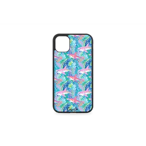 CaseOn Shark Lagoon iPhone Case - TPU Rubber Border & Grip Protective Casing with Vibrant Design for Smartphone Protection