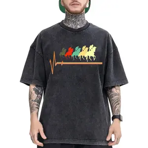 100% Cotton Retro Racing Tee – Unisex, Loose Fit with Stylish Jockey Silhouette