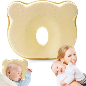 Memory Foam Pillow for Kits, Soft Breathable Head Shaping Pillow, Prevent Flat Head Support Cushion for Boys & Girls