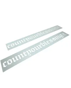 Count Your Blessings Decal - Motivational Vinyl Car Sticker