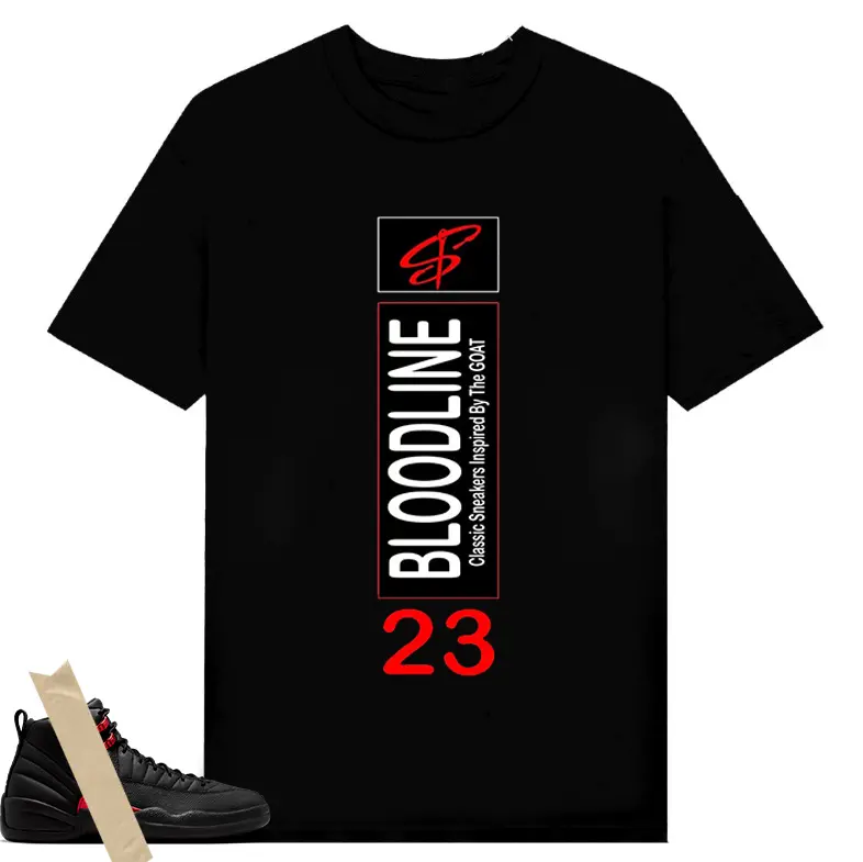 Heel Tab Graphic 12 Retro Bloodline , infrared 6s T-Shirt, Shirt To Match sneaker Streetwear Graphic Shirt Men Women