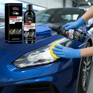 Car Headlight Restoration Kit Quick Fix Cloudy Foggy Yellowing Professional Renovation Repair Liquid Automotive Headlamp Refurbishing Agent