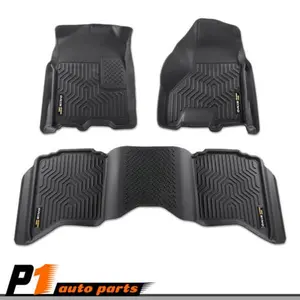 Fit For Dodge 2009-2024 Ram 1500 Classic TPE Crew Cab 3D All Weather Floor Mats