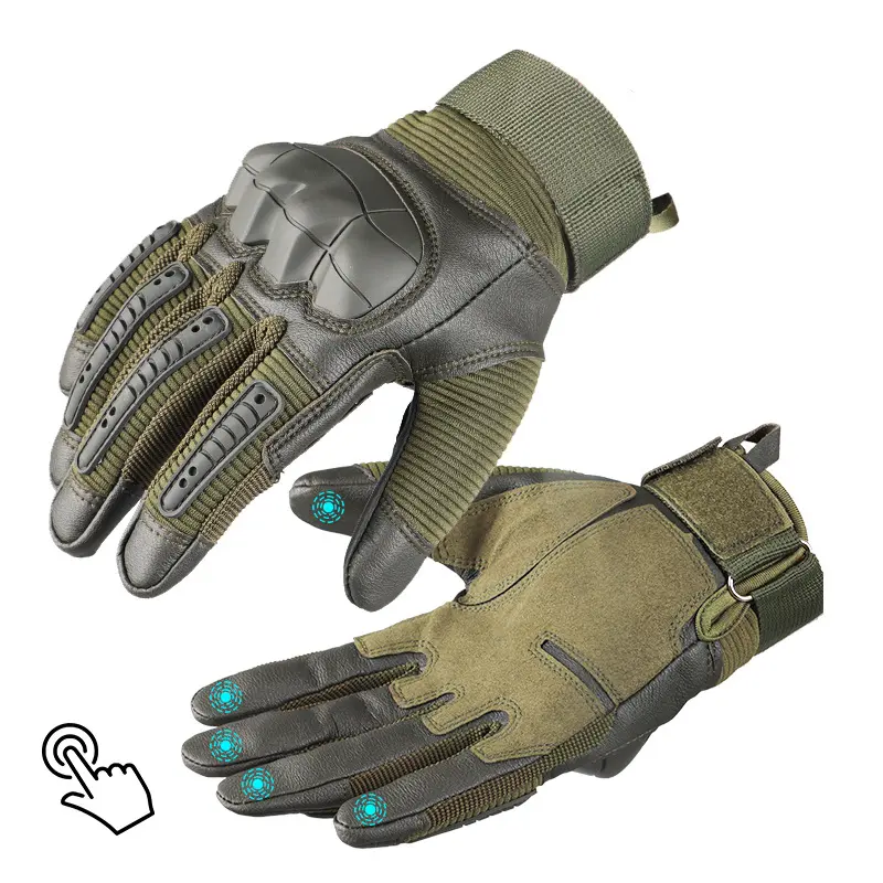 All-finger tactical gloves outdoor sports cycling non-slip protective mountaineering touch screen bicycle racing gloves wind proof gloves