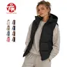 Tanming Womens Basic Hooded Puffer Vest Removable Hood Zip Up Sleeveless Jacket Lightweight Quilted Fall Winter Outerwear with Pockets