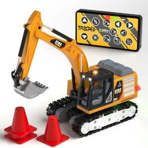 1:64 Remote Control Mini Excavator Alloy Construction Model Toy