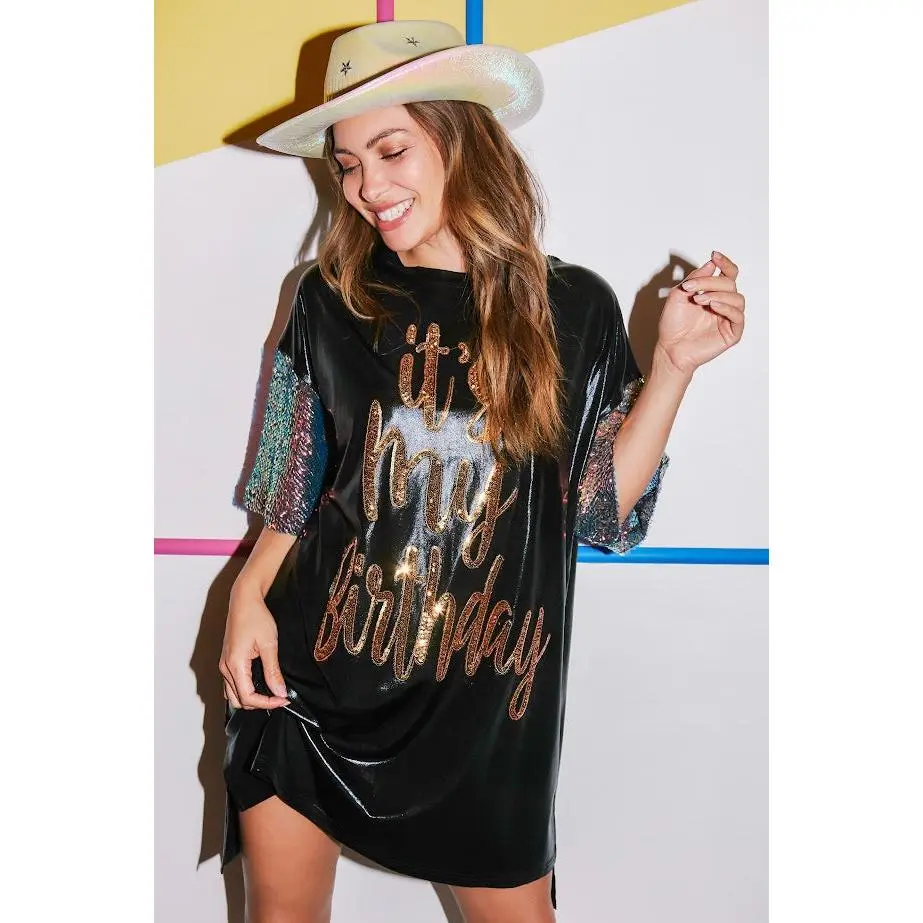 birthday queen sequin dress Birthday Queen Sequin Dress