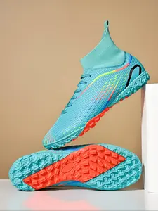 Professional Soccer Shoes for Men & Women, Anti-Slip Wear-Resistant Indoor Outdoor Training Competition Footwear, Long Studs Ag TF Design, Football Field Boots