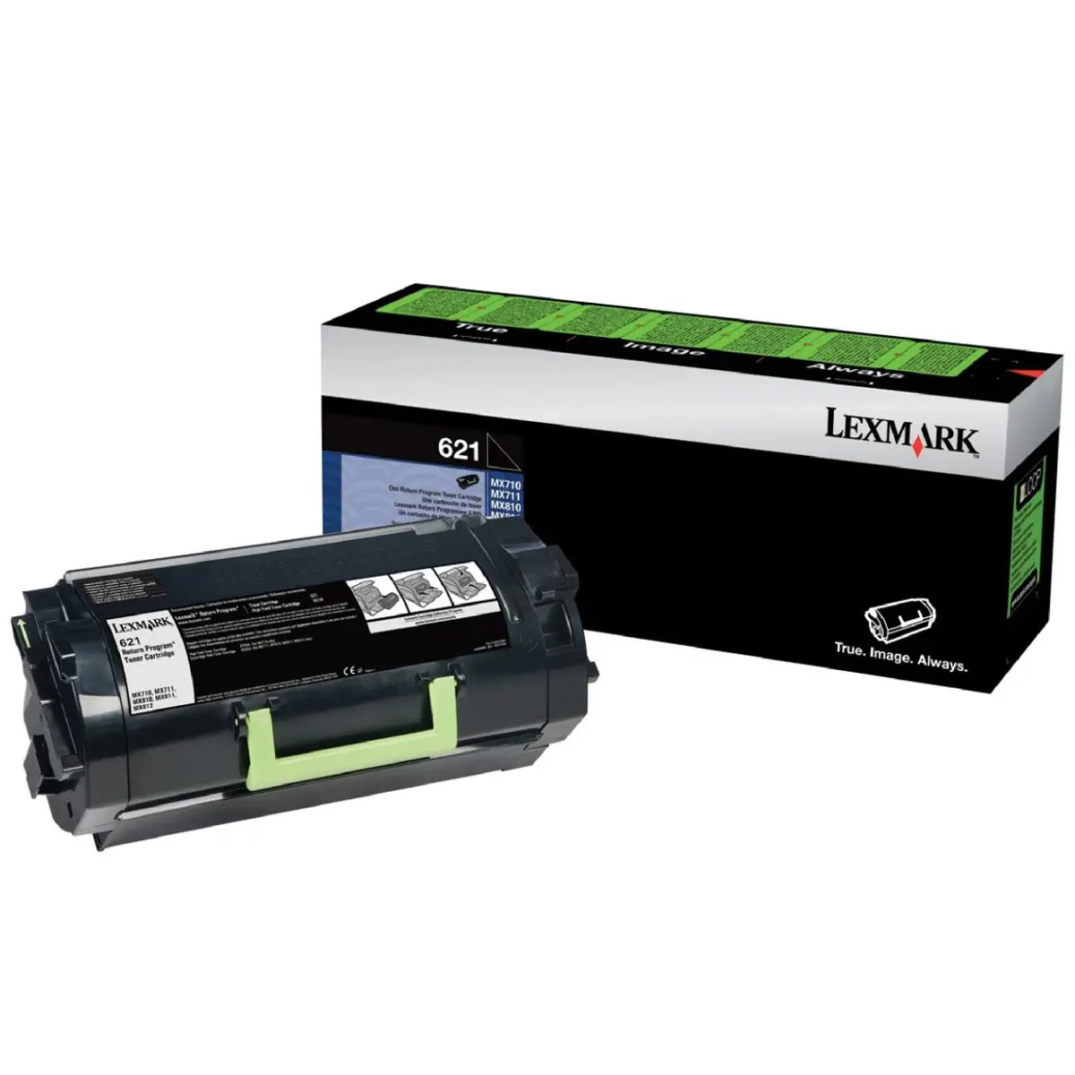 Lexmark 621 Toner Cartridge for MX710/MX810/MX711/MX811/MX812 Series Printers, 6000 Pages, Black
