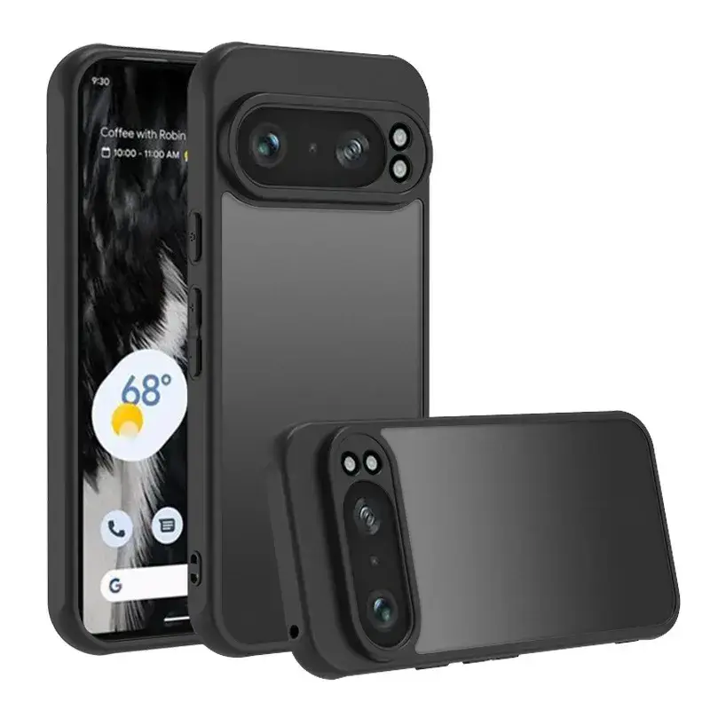 Armor Matte Frosted Clear Case For Google Pixel 9 Pro XL 9A 8A 7A 6A  Acrylic Thin Shockproof Cover For Google Pixel 8 7 6 Pro
