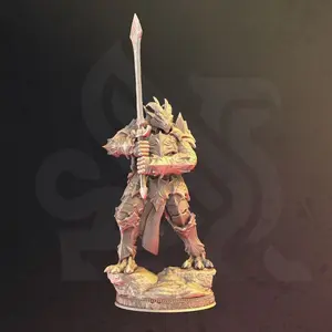 Dragonborn Paladin - Krimmdar | 3D Printed Miniature | DM Stash