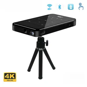 Mini 4K Smart Projector, Portable Dlp Movie Projector with Android Os, Wireless Smartphone Screen, Wifi Projector, Home Entertainment, Gaming, Outdoor Movies