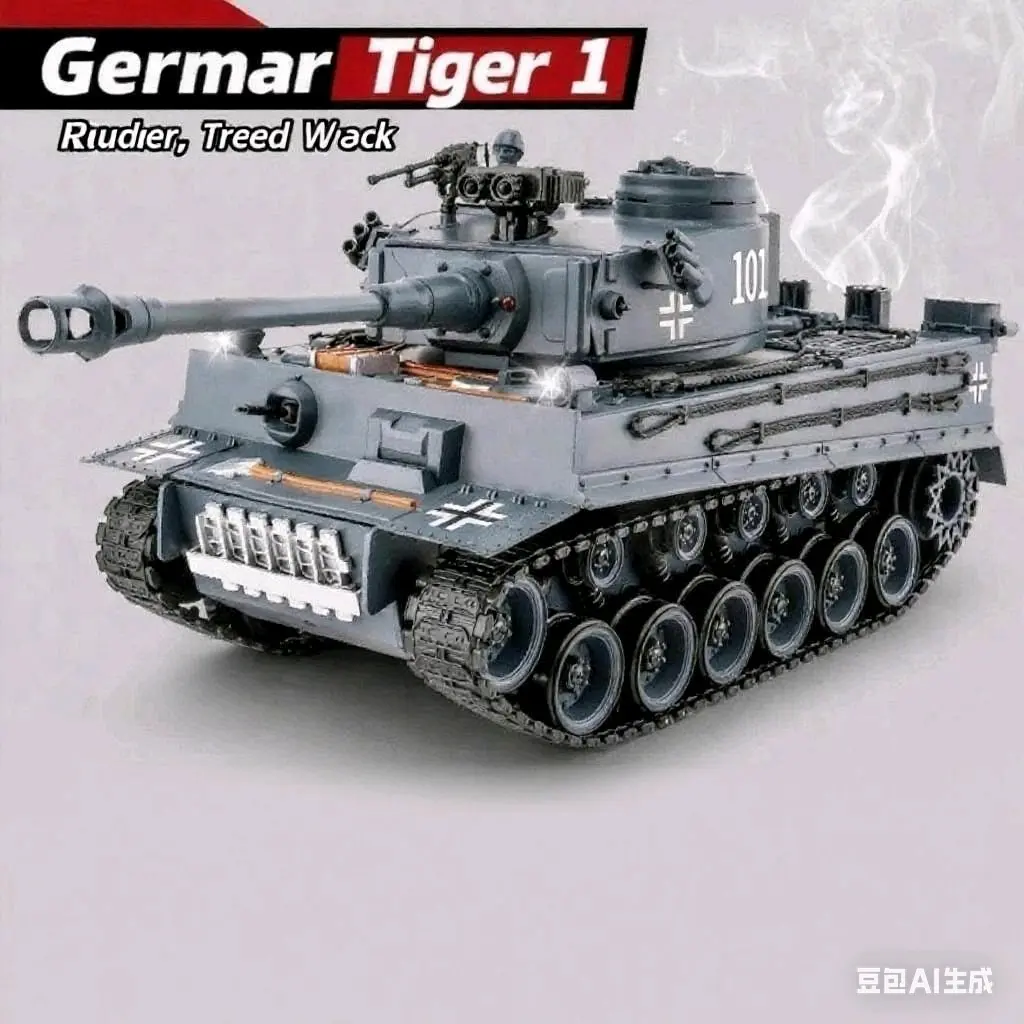 1:18 Remote Control Tank, 2.4Ghz WW2